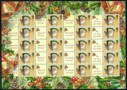 2002 Christmas Smilers Sheet Unmounted Mint.  - Persoonlijke Postzegels