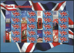 2004 Rule Britannia Smilers Sheet Unmounted Mint.  - Persoonlijke Postzegels