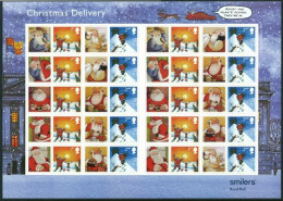 2004 Christmas Santa Claus Smilers Sheet Unmounted Mint.  - Francobolli Personalizzati