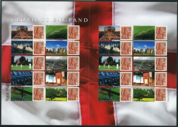 2007 Glorious England Smilers Sheet Unmounted Mint.  - Francobolli Personalizzati