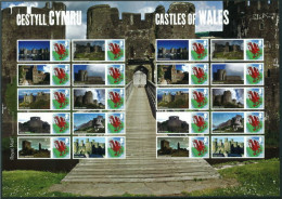 2010 Welsh Castles Welsh Dragon Smilers Unmounted Mint.  - Smilers Sheets