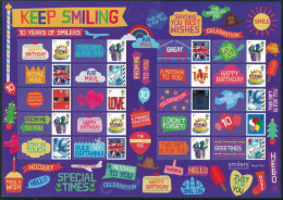 2010 Keep Smiling Smilers Unmounted Mint.  - Timbres Personnalisés
