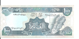 LIBAN 1000 LIVRES 1991 VF+ P 69 B - Líbano