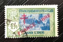Timbre Oblitérés Etablissements Français Dans L' Inde 1941 - Usati