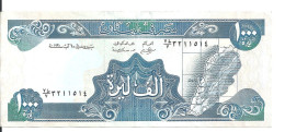 LIBAN 1000 LIVRES 1991 VF+ P 69 B - Líbano
