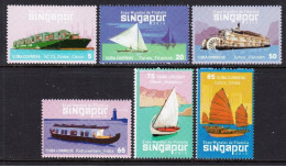 2015 Cuba Singapore Ships  Complete Set Of 6 MNH - Nuevos