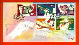 RSA, 2001, Mint FDC, Music In South Africa, SACC Nr(s). 3498-1402. (7-22) - Cartas & Documentos