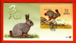 RSA, 1999, Mint First Day Cover Nr. 6-93, Year Of The Rabbit, Block 73,  SACCnr(s) - FDC