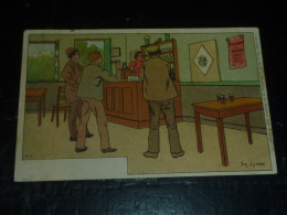 LYNEN AMEDEE ERNEST N°4 VOGEL PICK - JEU DE FLECHETTE DANS UN BAR - CARTE POSTALE (D-F) - Lynen, Amédée-Ernest