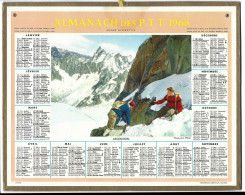 Almanach  Calendrier  P.T.T  -  La Poste -  1968 - Ascension - Formato Grande : 1961-70