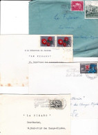 Luxembourg 6 Env Abarth, Kraus + Flammes Pour France 1960's 2 Scans - Franking Machines (EMA)