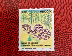 MEXICO 1983 1v Neuf MNH ** Mi 1874 Reptil Reptile Rettile Schlange - Serpents