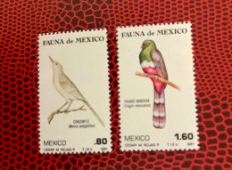 MEXICO 1981 2v Neuf MNH ** Mi 1748 1750 Pájaro Bird Pássaro Vogel Ucello Oiseau - Parrots