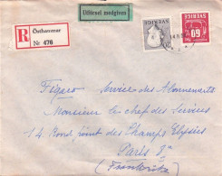 Suède 8 Env Par Avion Pour France 1950's 3 Scans - Cartas & Documentos