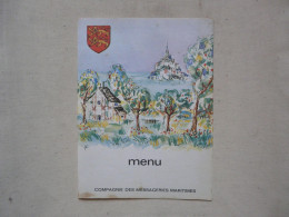 VIEUX PAPIERS - MENU : COMPAGNIE DES MESSAGERIES MARITIMES - Paquebot "LAENNEC" 1966 - Menus