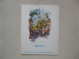 VIEUX PAPIERS - MENU : COMPAGNIE DES MESSAGERIES MARITIMES - Paquebot "LAENNEC" 1966 - Menus