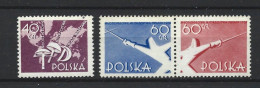 Poland 1957 Fencing Y.T. 890/892 ** - Unused Stamps