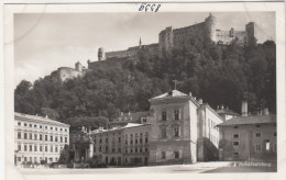 E5028) SALZBURG - PLATZ Und Hohen Salzburg - Tolle S/W FOTO AK - Salzburg Stadt