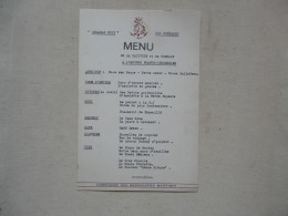 RARE - VIEUX PAPIERS - MENU : "BELAWAN SHIP" - Hommage à L'accord FRANCO-INDONESIEN-COMPAGNIE DES MESSAGERIES MARITIMES - Menus