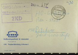 DDR-ZKD-BRIEF Mit Kastenst. "GHG Lebensmittel 1502 Potsdam-Babelsberg 1" Vom 23.5.66  ZKD-Nr.634 An  HO/G Potsdam-Stadt - Covers & Documents