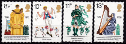 Großbritannien, 1976, 715/18, MNH **,   Britische Kulturtradition. - Nuovi