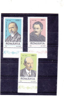 GERMAN PERSONALITIES, FAMOUS PEOPLE, 1998, Mi 5342/44, MNH**, ROMANIA - Nuevos