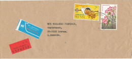 Kenya Cover Sent Air Mail Express To Denmark 13-5-1985 Topic Stamps - Kenya (1963-...)