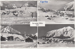 E5045) BERWANG - Tirol - Schöne Alte S/W FOTO AK Mehrbild Mit Verschneiten Ansicht - Berwang