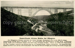 73695615 Muengsten Muengstener Bruecke Schloss Kueppenstein Muengsten - Remscheid