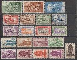 TOGO - 1942 - ANNEE COMPLETE AVEC POSTE AERIENNE ! YVERT N° 217/225 + A6/16 ** MNH - COTE = 35 EUR. - Unused Stamps