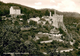 73695457 Idar-Oberstein Panorama Blick Zur Schlossruine Ausflugslokal Idar-Obers - Idar Oberstein