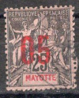 MAYOTTE Timbre-poste N°25 Oblitéré Cote : 3€00 - Gebraucht