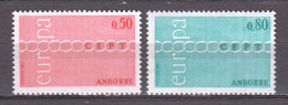 Andorra French 1971 Mi 232-233 MNH EUROPA CEPT - 1971
