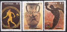 Guyane 1987 Olympic Games - Seoul 1988, South Korea  Stampworld N° 1906 à 1908 Série Complète - Guyane (1966-...)