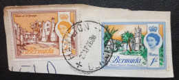 Bermuda Postmark Used Stamps On Paper Hamilton Cancel - Bermudas