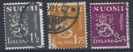 Finlandia U  222/224 (o) Usado.1940 - Usados