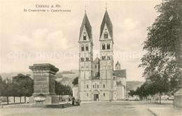 73695356 Coblenz Koblenz St Castorkirche Und Castorbrunnen Coblenz Koblenz - Koblenz