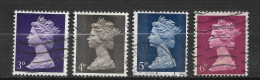 GRANDE  BRETAGNE " N°   474/75/77/78 "   ELISABETH  II " - Gebraucht