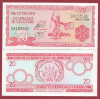 Burundi ---20 Francs  --05/02/2005---NEUF/UNC-- (117) - Burundi