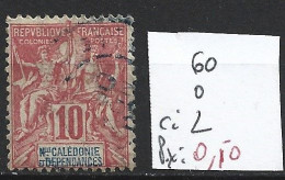 NOUVELLE-CALEDONIE 60 Oblitéré Côte 2 € - Used Stamps