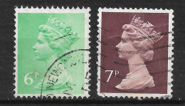 GRANDE  BRETAGNE " N°   614/15 " ELISABETH " - Used Stamps