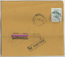 Brazil 1996 Cover Fragment From Rio De Janeiro Agency Central To São Paulo Returned To Sender Definitive Stamp RHM-708 - Lettres & Documents