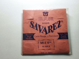 SAVAREZ MI E 6eme N° 526 R CORDE POUR GUITARE Vide Pochette Uniquement - Zubehör & Versandtaschen