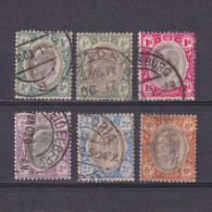 TRANSVAAL SOUTH AFRICA 1902, SG #244-249, Part Set, Wmk Crown CA, Used - Transvaal (1870-1909)