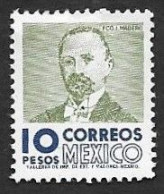 SE)1950-52 MEXICO, FRANCISCO I. MADERO 10P SCT1101, MINT - Mexico
