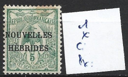 NOUVELLES-HEBRIDES 1 * Côte 6 € - Ongebruikt