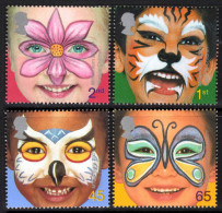 2001 New Millennium. Rights Of The Child, Face Paintings, Unmounted Mint. - Unused Stamps