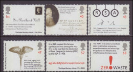 2004 250th Anniv Of The Royal Society Of Arts, Unmounted Mint. - Unused Stamps