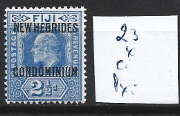 NOUVELLES-HEBRIDES 23 * Côte 9 € - Unused Stamps