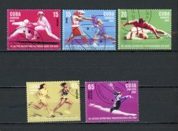 CUBA - JEUX SPORTIFS  N°Yt 4470/4474 Obl. - Gebruikt